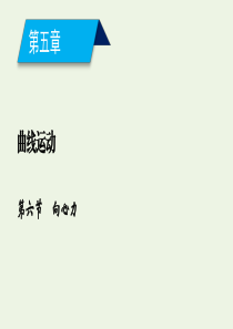 2020高中物理 第五章 曲线运动 第6节 向心力课件 新人教版必修2