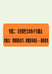 2020高考语文二轮复习 专题2 非连续性文本的4个关键点 关键点2 掌握筛选技巧，看懂选项表述——