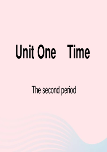2020春四年级英语下册 Unit 1 Time课件5 剑桥版