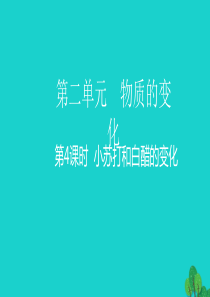 2020春六年级科学下册 第二单元 物质的变化 4小苏打和白醋的变化教学课件 教科版