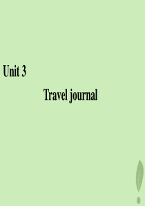 2020版高中英语 Unit 3 Travel journal Section Ⅳ Grammar 