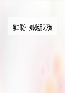 2020版高考英语二轮复习 第二部分 知识运用天天练 第四讲 形容词和副词课件