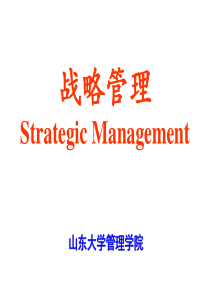 山大战略管理MBA-1