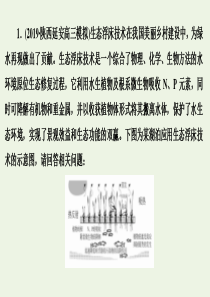 2020版高考生物二轮复习 生物与环境类专项突破课件