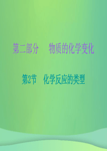 2019中考化学必备复习 第二部分 物质的化学变化 第2节 化学反应的类型（课后提升练）课件