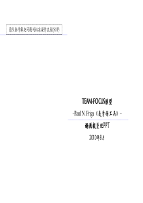 麦肯锡工具TEAM-FOCUS模型