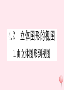 2019秋七年级数学上册 第4章 图形的初步认识 4.2 立体图形的视图 1 由立体图形到视图习题课