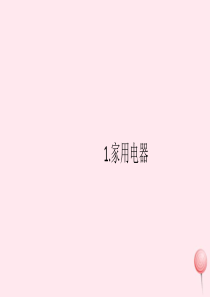 2019秋九年级物理下册 第九章 家庭用电1 家用电器习题课件（新版）教科版