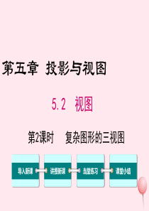 2019秋九年级数学上册 第五章 投影与视图 2 视图 第2课时 复杂图形的三视图教学课件（新版）新