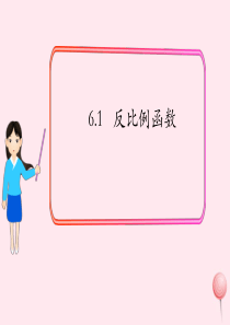 2019秋九年级数学上册 第六章 反比例函数1 反比例函数课件1（新版）北师大版