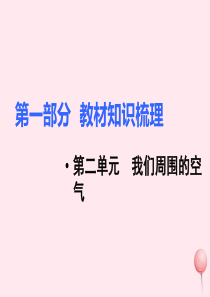 2019秋九年级化学上册 第一部分 教材知识梳理 第二单元 我们周围的空气复习课件（新版）新人教版