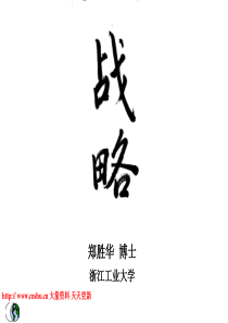战略--企业家的三大问题（PPT 106页）