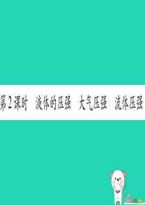 2019年中考物理 第09讲 压强（第2课时）教材课后作业课件