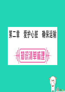 2019年中考生物 第2单元 第2章 爱护心脏 确保运输教材复习课件 冀教版