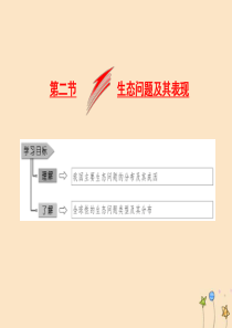 2019年高中地理 第二单元 资源利用与生态保护 第二节 生态问题及其表现课件 鲁教版选修6