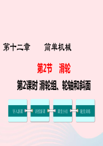 2019年春八年级物理下册 第十二章 第2节 滑轮（第2课时 滑轮组、轮轴和斜面）课件 （新版）新人