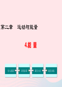 2019年八年级物理上册 2.4 能量课件 （新版）教科版