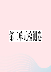 2019九年级道德与法治下册 第二单元 世界舞台上的中国检测卷课件 新人教版