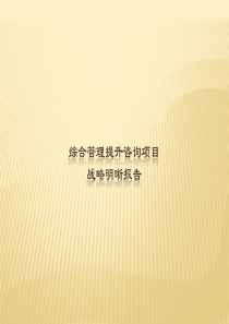 战略明晰报告