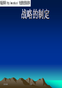 战略的制定：战略制定和实施的框架