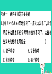 2019春八年级生物下册 专题复习十一 各种各样的生物习题课件 （新版）北师大版