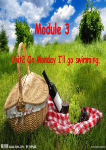 2019版四年级英语下册 Module 3 Unit 2 On Monday I’ll go swi