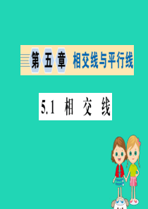 2019版七年级数学下册 第五章 相交线与平行线 5.1 相交线训练课件 （新版）新人教版