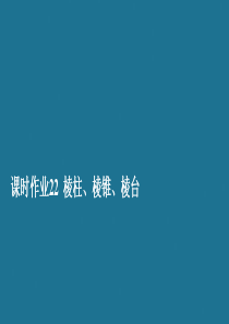 2019-2020学年新教材高中数学 第8章 立体几何初步 8.1 基本立体图形 课时作业22 棱柱