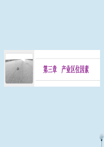 2019-2020学年新教材高中地理 第三章 产业区位因素 第一节 农业区位因素及其变化课件 新人教