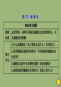 2019-2020学年新教材高中地理 第二单元 乡村与城镇 第三节 城镇化课件 鲁教版必修第二册