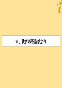 2019-2020学年高中语文 第2单元 《孟子》选读 6 我善养吾浩然之气课件 新人教版选修《先秦
