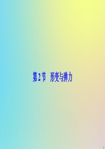 2019-2020学年高中物理 第4章 相互作用 第2节 形变与弹力课件 鲁科版必修1
