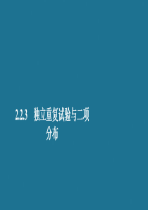 2019-2020学年高中数学 第二章 随机变量及其分布 2.2 二项分布及其应用 2.2.3 独立