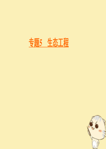 2019-2020学年高中生物 专题5 生态工程 5.1 生态工程的基本原理课件 新人教版选修3