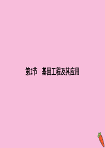 2019-2020学年高中生物 第6章 从杂交育种到基因工程 第2节 基因工程及其应用课件 新人教版