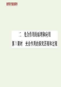 2019-2020学年高中生物 第5章 细胞的能量供应和利用 第4节 能量之源—光与光合作用 二 第