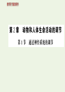 2019-2020学年高中生物 第2章 动物和人体生命活动的调节 第1节 通过神经系统的调节课件 新