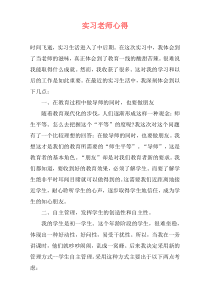 实习老师心得