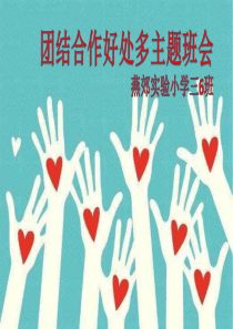 团结合作主题班会课件