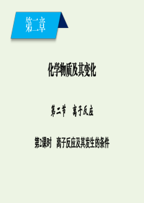 2019-2020版高中化学 第2章 化学物质及其变化 第2节 第2课时 离子反应及其发生的条件课件