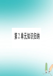 2018秋七年级生物上册 第二单元 生物体的结构知识归纳习题课件 （新版）北师大版