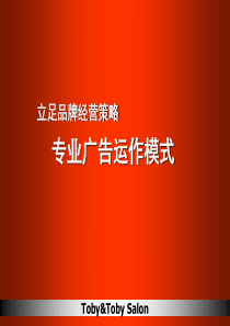 立足品牌经营策略-专业广告运作模式(1)