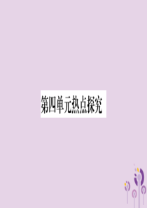 2018秋八年级道德与法治上册 第4单元 维护国家利益热点探究习题课件 新人教版
