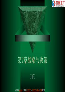 第7章战略与决策(下)