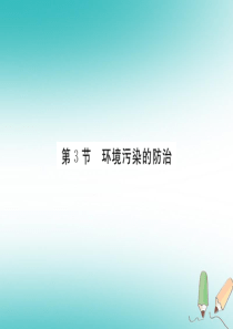 2018年秋九年级化学下册 9.3 环境污染的防治习题课件 沪教版