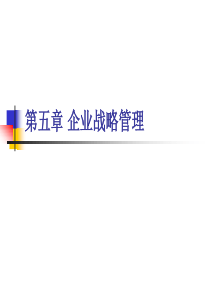 第五章企业战略管理