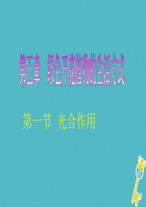 2018年七年级生物上册 5.1 光合作用课件 （新版）北师大版