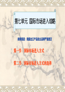 第八单元国际化战略