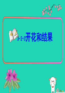 2018年七年级生物上册 3.2.3《开花和结果》课件1 （新版）新人教版
