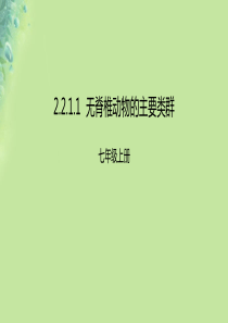 2018年七年级生物上册 2.2.1《无脊椎动物的主要类群》课件 （新版）济南版